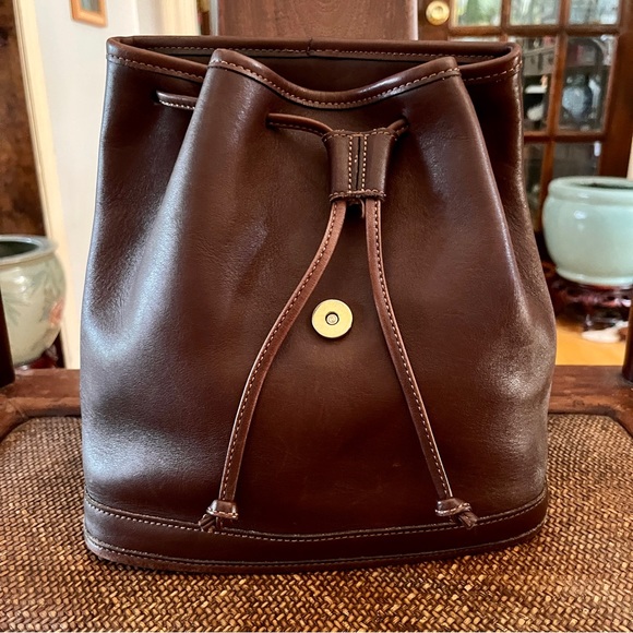 vintage coach leather backpack main image 4